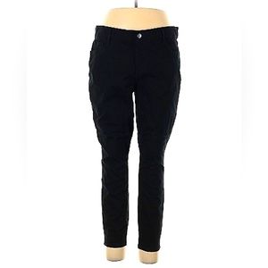 Ann Taylor LOFT Black High Rise, Skinny Leg Trousers, US 18